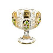 Конфетница на ножке "Голден" диаметр  12.5 см, высота  13 см 195-109