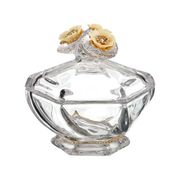 Блюдо с крышкой "Три цветка" коллекция "Муза" 355-070