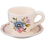 Чашка с блюдцем серия "Villa taranto "георгин" 150 мл 13х13х7 см 493-628