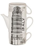 Чайный набор на 2 персоны 3 предмета 450/200 мл - 495-1000