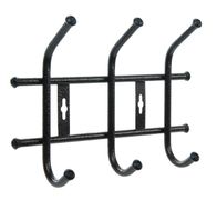 Вешалка настенная черный 276х215мм (3 крючка) НИКА - ВНТ3