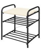 Банкетка 1 (500х330х450) винил черный НИКА - Б1