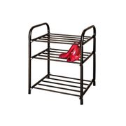 Этажерка "Комфорт1" узкая черный (500х330х450) 3-ярусная НИКА - ЭТК 1