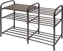 Этажерка "Люкс" (500х330х800) 3-ярусная МДФ медный антик НИКА - ЭТЛ 4