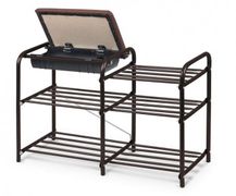 Этажерка "Люкс" с ящиком, медный, коричневый НИКА - ЭТЛ5/1