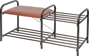 Этажерка "Люкс" (360х330х800) 2-ярусная винил медный антик НИКА - ЭТЛ 1