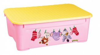 Ящик для игрушек с аппликацией БЫТПЛАСТ - С13778