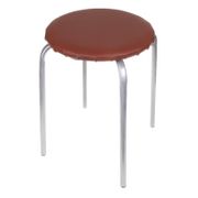 Табурет "Эконом" на 4-х опорах круглый коричневый НИКА - ТЭ2