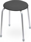 Табурет "Классика 2" на 4-х опорах круглый черный НИКА - ТК02