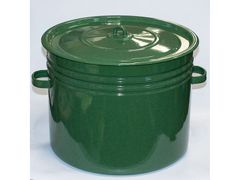 Бак эмалированный 32л зелёный рябчик СТАЛЬЭМАЛЬ - С2829