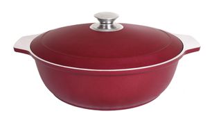 Кастрюля-жаровня KUKMARA "Традиция" 3л для плова (бордо) - ж31б