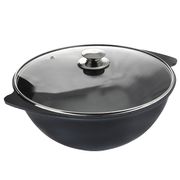 Казан для плова антипригарное покрытие 4,5л стеклянная крышка к47а