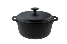 Каcтрюля чугунная круглая с крышкой 3л DECO 9139S