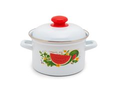 Кастрюля эмалированная 2л "Арбузный фреш" Лысьва - С-1610АП2/4