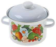Кастрюля эмалированная 2л "Фруктовый микс" Лысьва - С-1610АП2/4