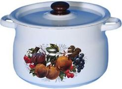 Кастрюля эмалированная сферическая 8л СТАЛЬЭМАЛЬ - С1920.3