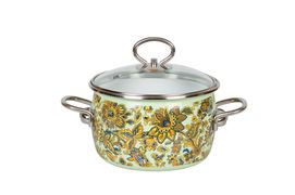 Кастрюля эмалированная сферическая 3л "Imperio", СТАЛЬЭМАЛЬ - 8SA205S