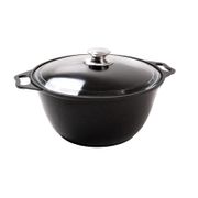 Кастрюля 4 л со стеклянной крышкой, антипригарное покрытие KUKMARA - к41а