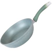 Сковорода KUKMARA "Мраморная" 240*60мм с ручкой антипригарное покрытие (фисташковый) - смф241а