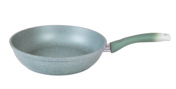 Сковорода 220/60 мм с ручкой антипригарное покрытие KUKMARA "мраморная" - смф227а