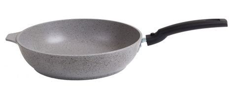Сковорода 240/60мм со съемной ручкой антипригарное покрытие KUKMARA "Мраморная" - смс246а