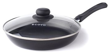 Сковорода "Promo" диаметр 26 см стеклянная крышка SCOVO - PA-010