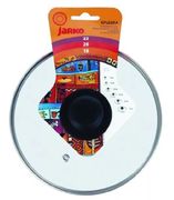 Крышка стеклянная с металлическим ободом с пароотводом д16 JARKO - КС-GTL16