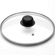 Крышка стеклянная с металлическим ободом с пароотводом д28 JARKO - КС-GTL28