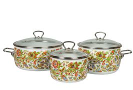 Набор из 3 предметов №13 "Imperio", белоснежный, СТАЛЬЭМАЛЬ - 1DA135S