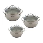 Набор из 3 кастрюль "Медея" (2,2л+3,2л+5,2л) в упаковке КАТУНЬ - КТ-АР-011-2