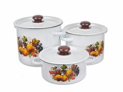 Набор 16 белый Йогурт СТАЛЬЭМАЛЬ - N16B44