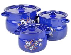 Набор 11 кобальт "Цветение" СТАЛЬЭМАЛЬ - N11K21