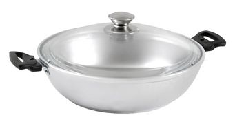 Сотейник KUKMARA "Традиция" 300х85мм со стеклянной крышкой - с304